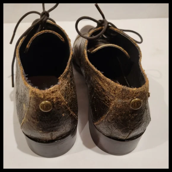 Donald J. Pliner distressed brown wingtip oxfords 7.5 - Picture 5 of 11